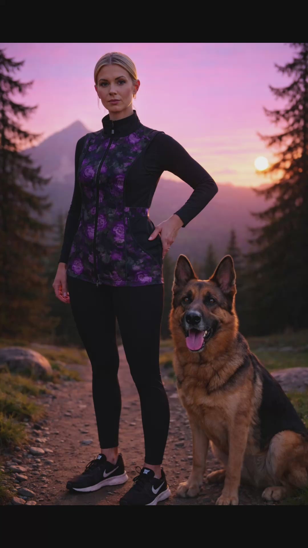 Load video: Technical Training Vest for Women who train with dogs